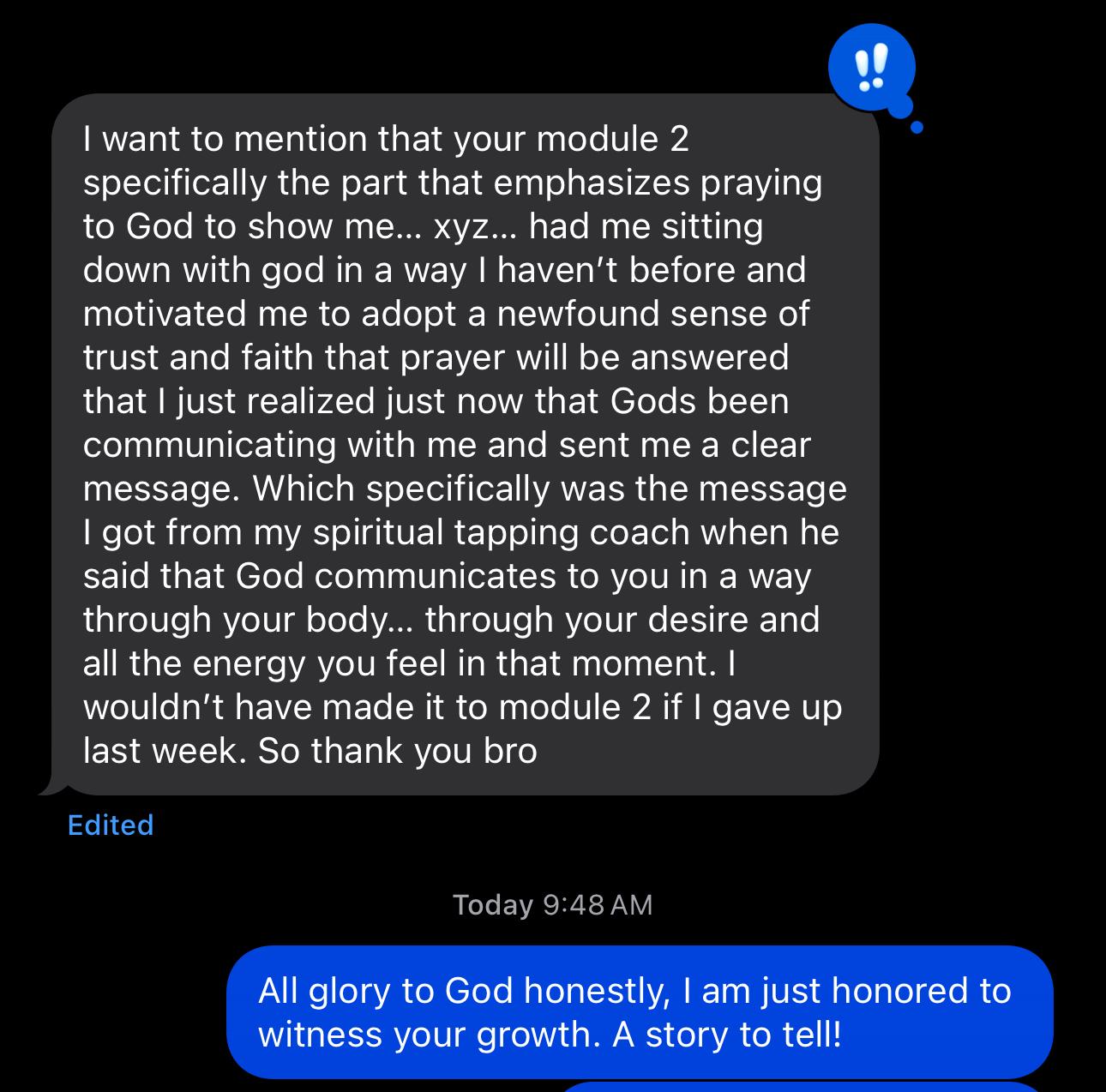 Client results - transformation